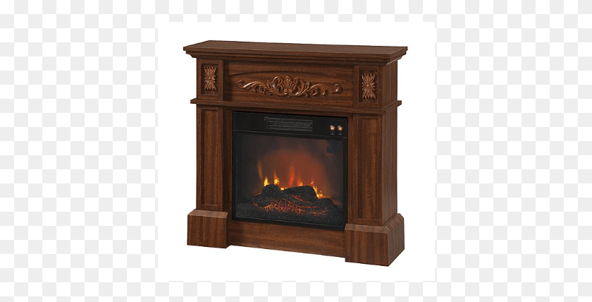 394x368 Heat Up With This Electric Fireplace For Only 23 Hearth, Indoors HD PNG Download