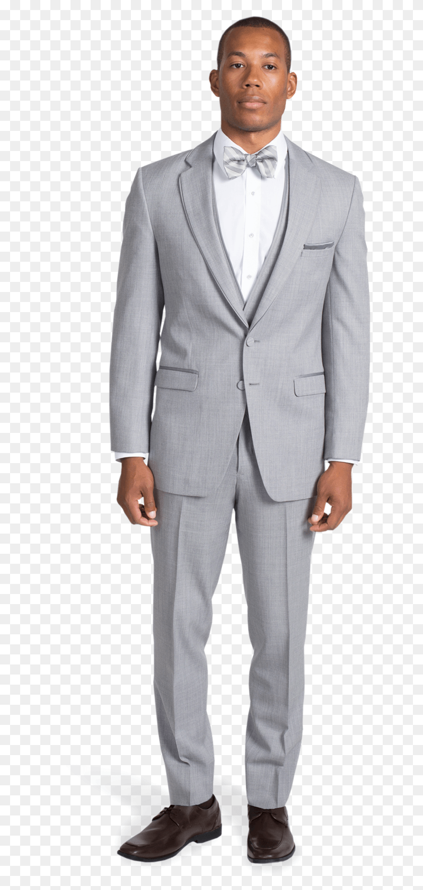 632x1708 Heather Gray Notch Lapel Suit Tuxedo, Overcoat, Coat, Clothing Descargar Hd Png
