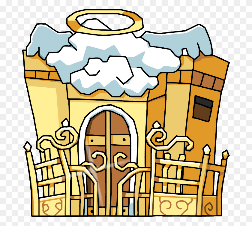 692x693 Heaven Clipart Promised Land Scribblenauts Hotel, Cookie, Food, Biscuit HD PNG Download
