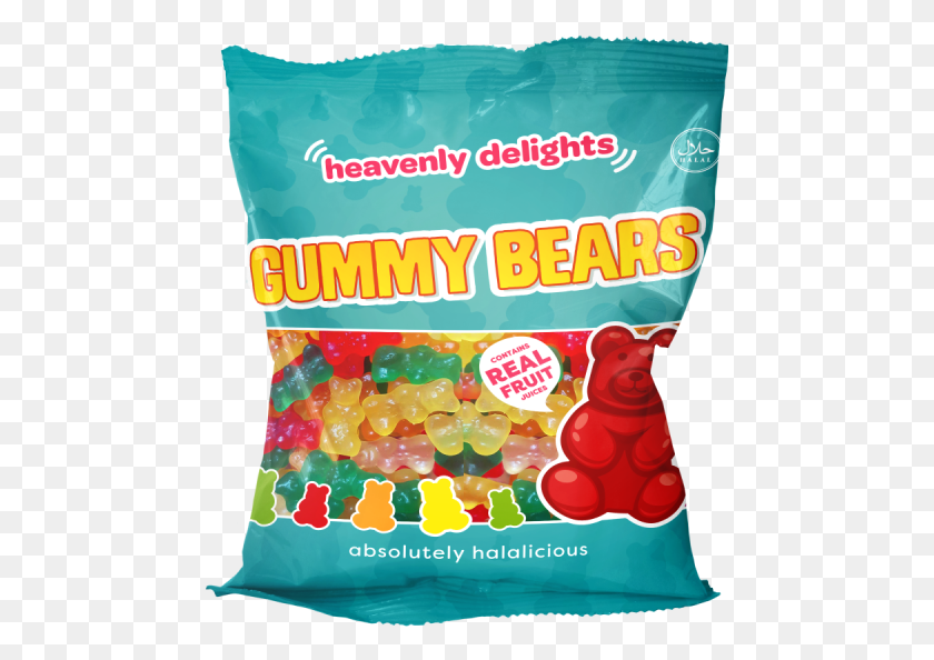 473x534 Heavenly Delights Halal Gummy Bears, Food, Sweets, Confectionery HD PNG Download