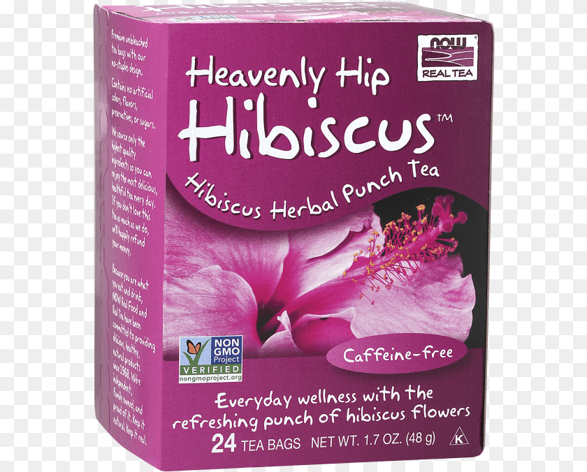 576x676 Heavenly Hip Hibiscus Tea Now Foods Heavenly Hip Hibiscus Tea 24 Tea Bags, Flower, Herbal, Herbs, Plant Transparent PNG