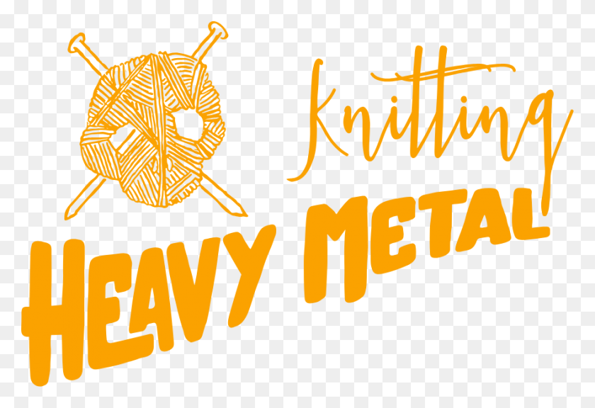 884x585 Heavy Metal Knitting Calligraphy, Text, Label, Logo HD PNG Download