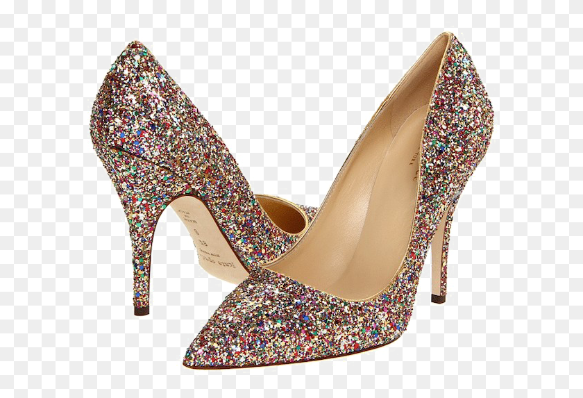 600x513 Heels Image With Transparent Background Kate Spade Rainbow Glitter Heels, Clothing, Apparel, High Heel HD PNG Download