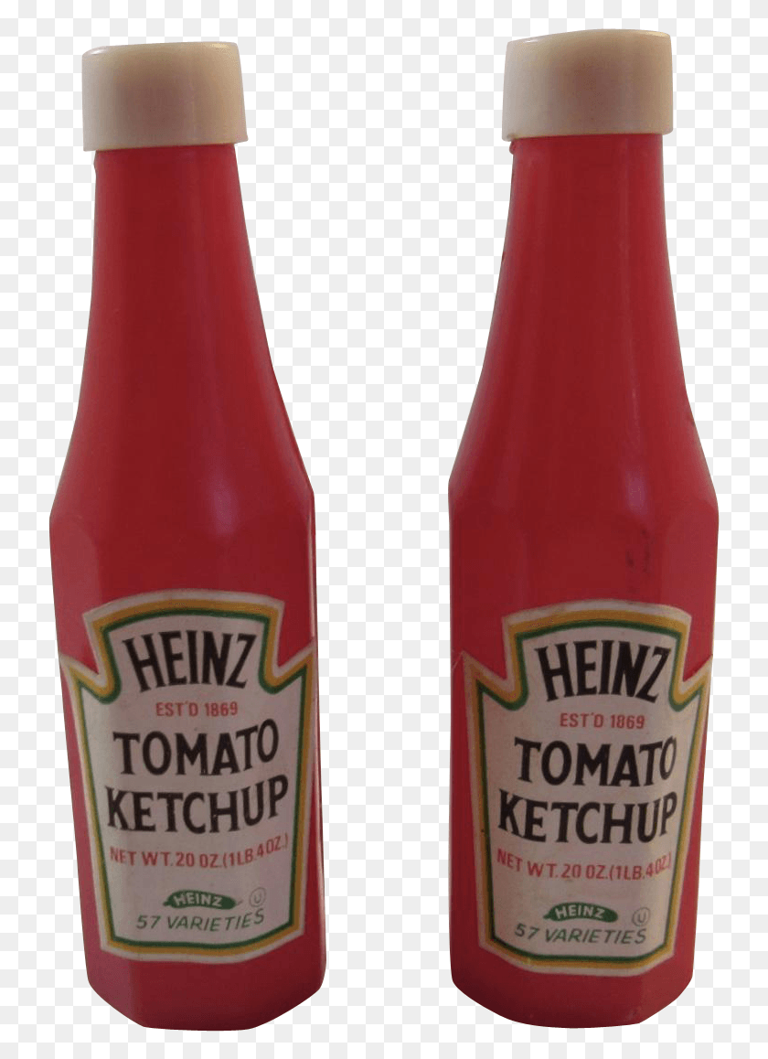 735x1098 Heinz Ketchup Salt And Pepper Shakers Red Plastic Advertising Heinz Tomato Ketchup, Food, Beer, Alcohol HD PNG Download