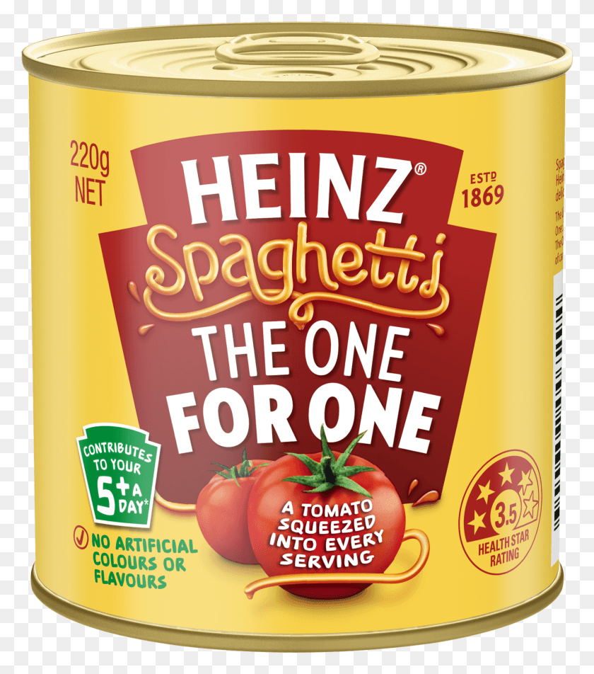 1448x1656 Descargar Png Espagueti Heinz En Salsa De Tomate 220G, Alimentos Enlatados, Lata, Aluminio Hd Png