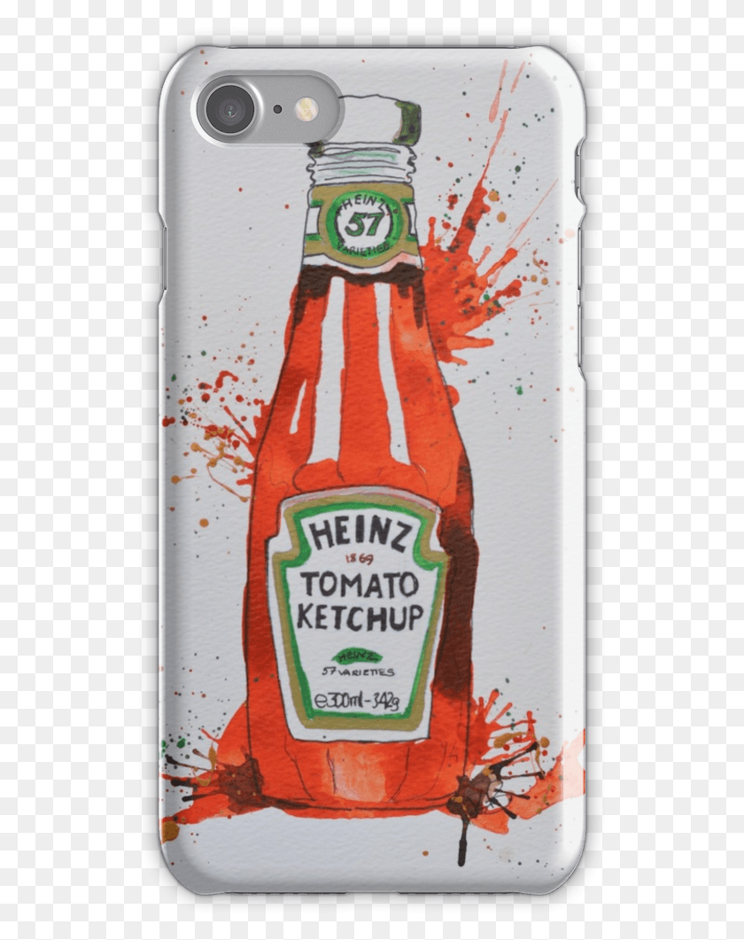 527x1001 Heinz Tomato Ketchup Bottle Iphone 7 Snap Case Heinz Ketchup Posters, Food, Text HD PNG Download