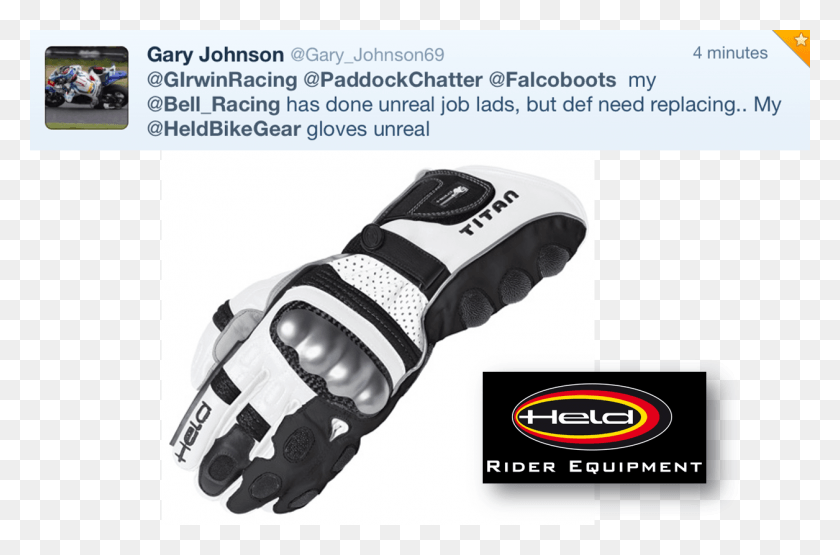 1256x798 Held Titan Glove And Gary Johnson39S Tweet Motocicleta Ropa De Protección, Ropa, Coche, Vehículo Hd Png