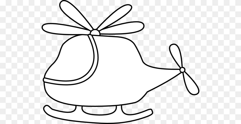 550x434 Helicopter Clipart Black And White, Clothing, Hat, Aircraft, Transportation Transparent PNG