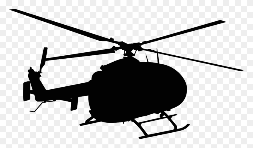 1000x554 Helicopter Sillouette Helicopter Black, Aircraft, Vehicle HD PNG Download