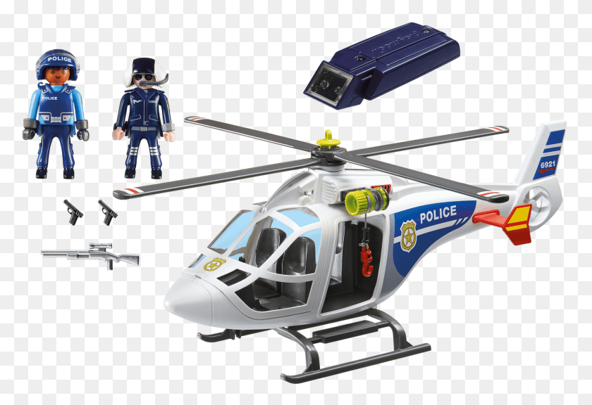 1825x1209 Descargar Png Helicóptero Spotlight Playmobil Police Helicóptero, Avión, Vehículo, Transporte Hd Png