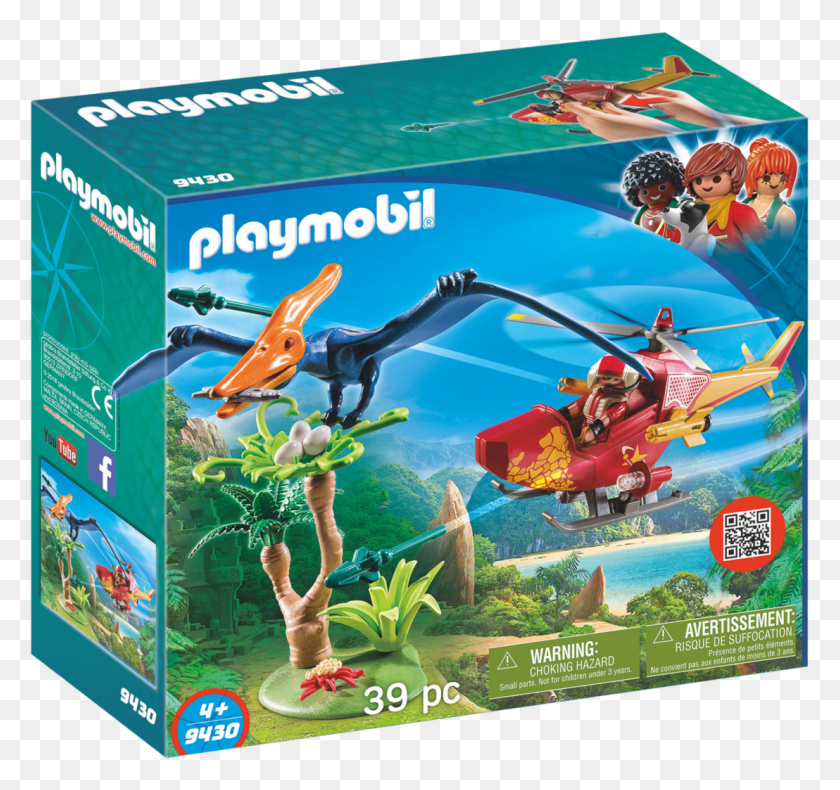 1108x1038 Helicptero Con Pterosaurio Playmobil, Person, Human, Angry Birds HD PNG Download