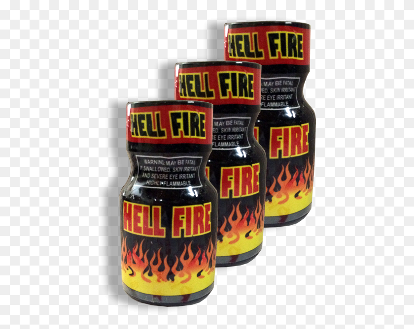 442x609 Hell Fire Poppers 10ml Hell Fire Popper, Beer, Alcohol, Beverage HD PNG Download