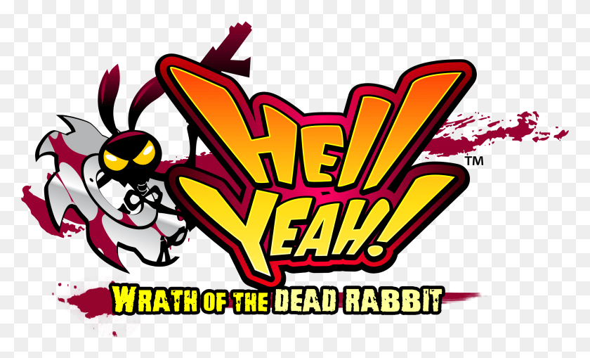 3015x1739 Descargar Png Hell Yeah Wrath Of The Dead Rabbit, Etiqueta, Texto, Gráficos Hd Png