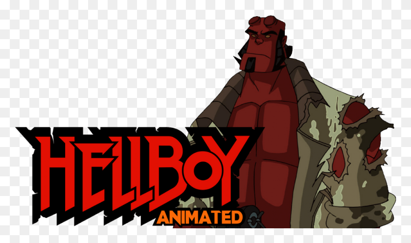 992x555 Hellboy Animated Image Hellboy Animated Fan Art, Poster, Advertisement, Person HD PNG Download