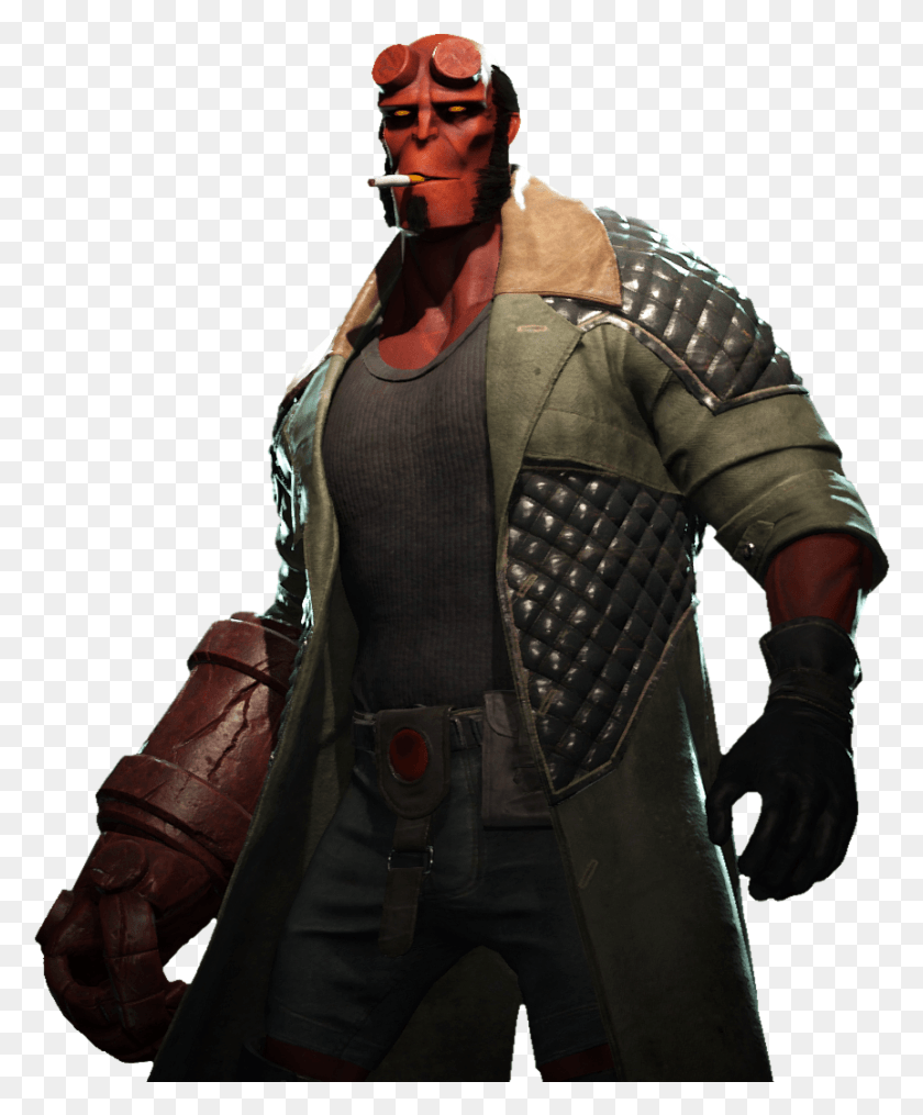 863x1057 Hellboy Injustice 2 Gods Render, Person, Human, Clothing HD PNG Download