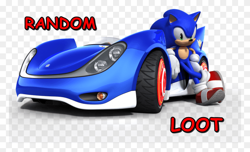 1000x582 Привет И Добро Пожаловать В Случайную Добычу, Надеюсь, Продолжение Sonic Y Sega All Stars Racing Sonic, Спортивный Автомобиль, Автомобиль, Автомобиль Hd Png Скачать