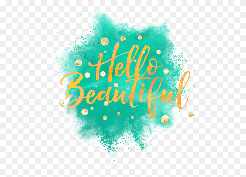 526x546 Hello Beautiful Explosion Polvo Negro, Graphics, Text HD PNG Download
