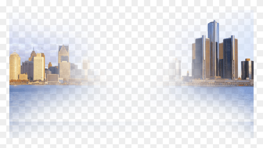 1000x529 Привет Детройт Вырезать Панораму Детройта, Город, Городской, Здание Hd Png Скачать