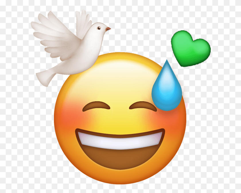 633x613 Hello Finally Introducing Loo Yee Haw Emoji Meme, Animal, Bird, Dove HD PNG Download