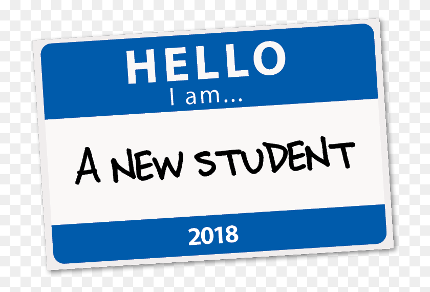 724x510 Hello I Am A New Student Nametag Parallel, Text, Number, Symbol HD PNG Download