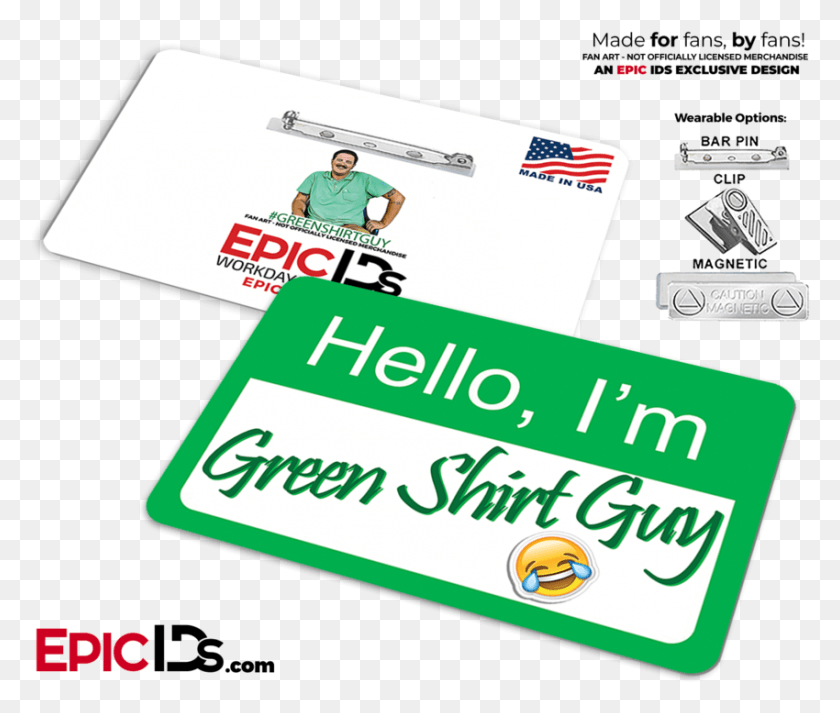 850x712 Hello I M Green Shirt Guy Printing, Text, Person, Human HD PNG Download