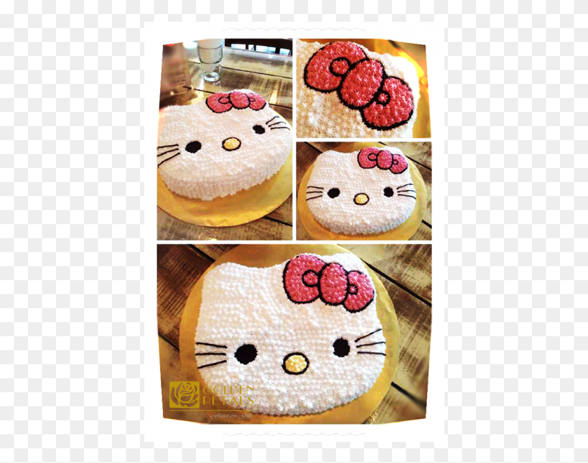 430x601 Торт На День Рождения Hello Kitty, Торт, Десерт, Еда Hd Png Скачать
