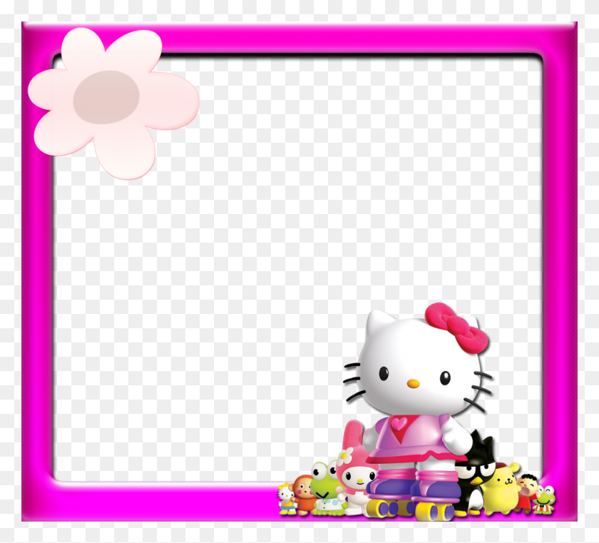 1000x900 Descargar Png Hello Kitty Border Hello Kitty Mission Rescue, Sobre, Correo, Juguete Hd Png