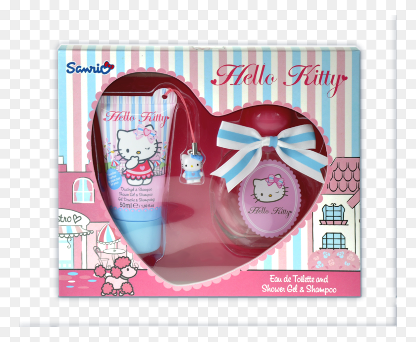 762x630 Hello Kitty Boutique Eau De Toilette Amp Gel De Ducha Regalo Sanrio, Etiqueta, Texto, Botella Hd Png