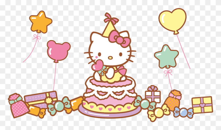 995x555 Hello Kitty Hello Kitty Birthday, Cake, Dessert, Food HD PNG Download