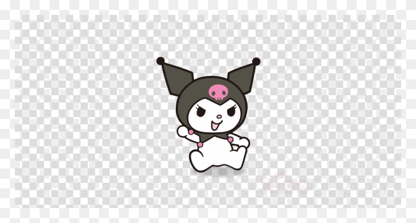 900x450 Hello Kitty Kuromi Icon Clipart Hello Kitty Chef Hat Illustration, Graphics, Label HD PNG Download