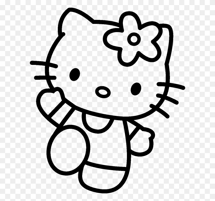 728x728 Hello Kitty Mermaid Coloring Pages Free Print Desktop Cute Hello Kitty Background, Gray, World Of Warcraft HD PNG Download