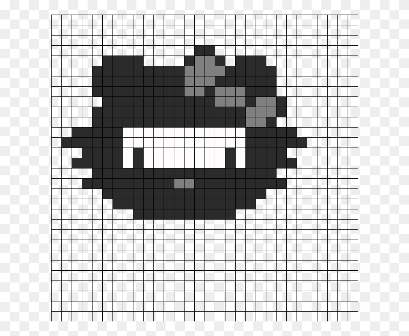 630x630 Descargar Png Hello Kitty Ninja Perler Bead Pattern Bead Sprite Dessin Pixel Art Champignon Mario, Juego, Crucigrama, Word Hd Png