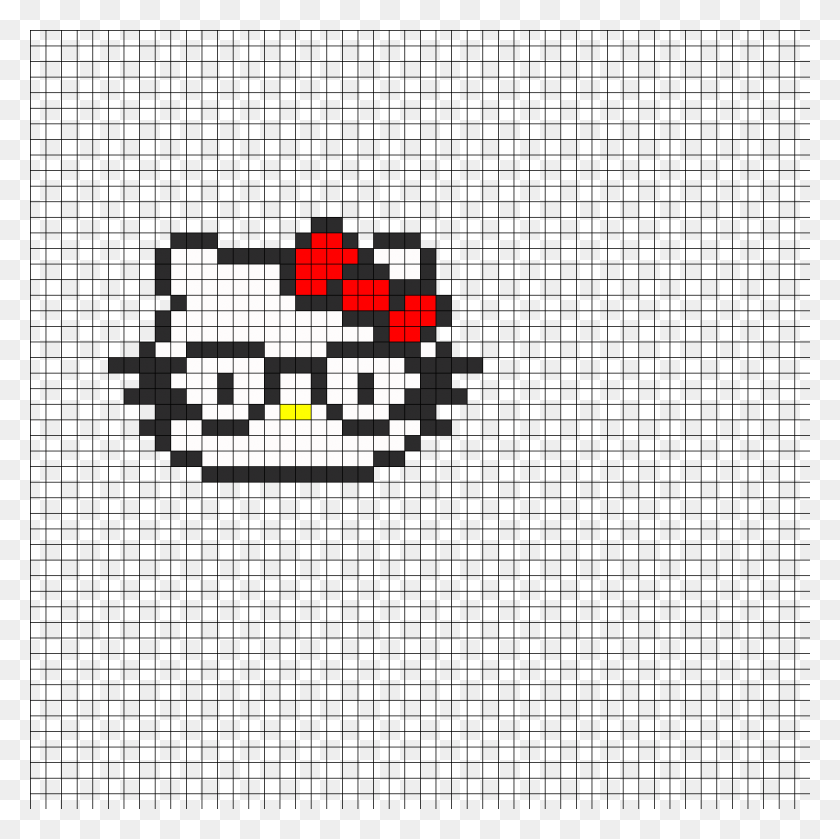 1050x1050 Hello Kitty Perler Bead Pattern 196220 Perler Beads Patrón De Hello Kitty, Pac Man Hd Png