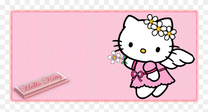 983x493 Descargar Png Hello Kitty Photo By Luciananami Pink Hello Kitty Clip Art, Sobre, Correo, Gráficos Hd Png