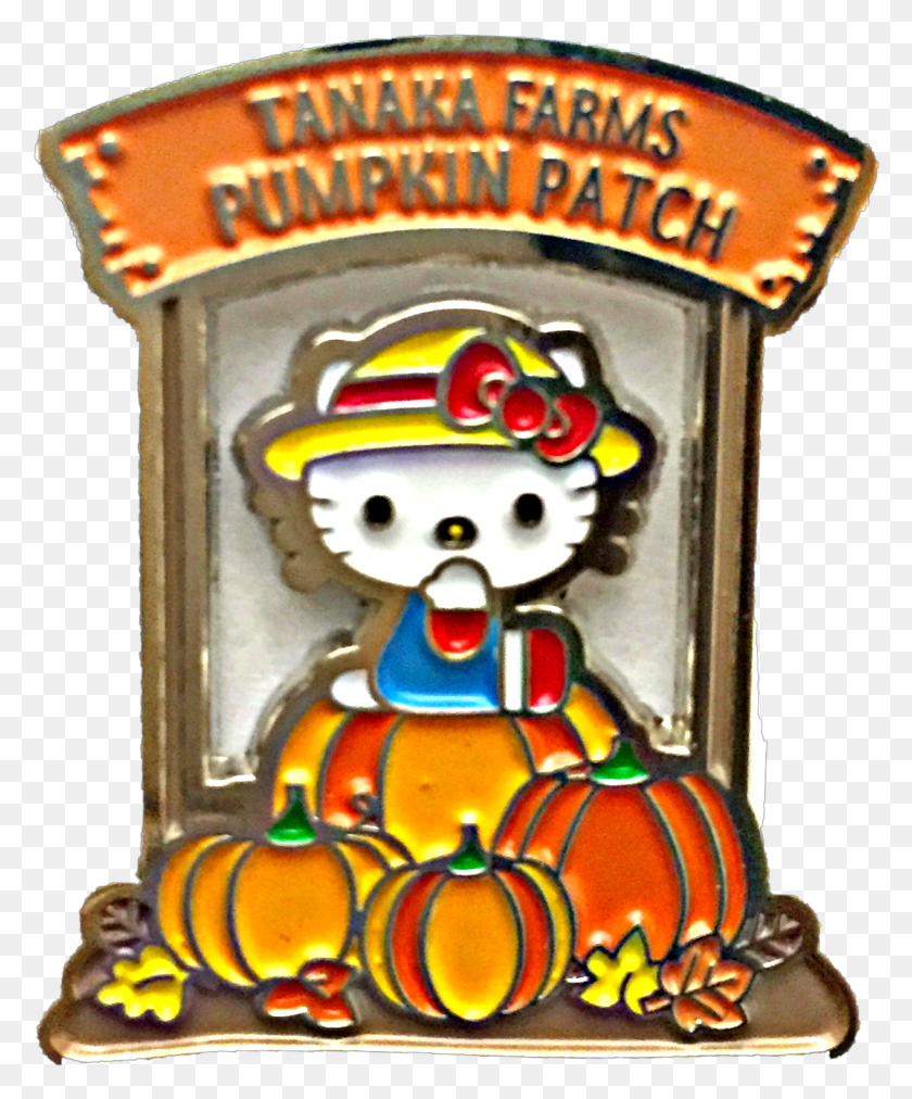 1221x1491 Descargar Png Hello Kitty Pumpkin Patch Esmalte Pin Hello Kitty Acción De Gracias, Logotipo, Símbolo, Marca Registrada Hd Png