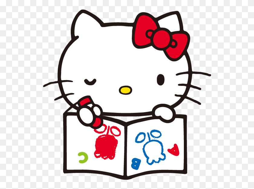 558x563 Descargar Png Hello Kitty Status De Hello Kitty I Love You, Texto, Gráficos Hd Png