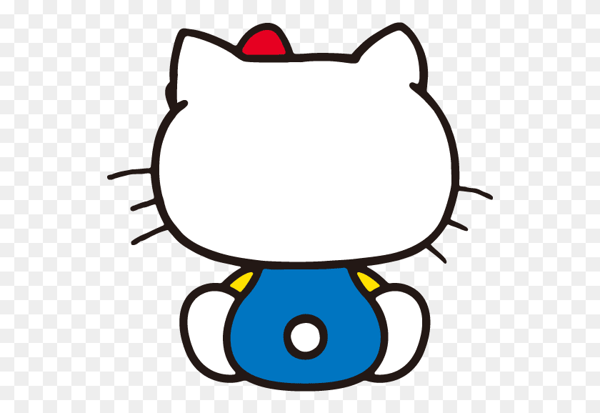 541x518 Hello Kitty Status Hello Kitty Line Sticker, Lamp, Pillow, Cushion HD PNG Download