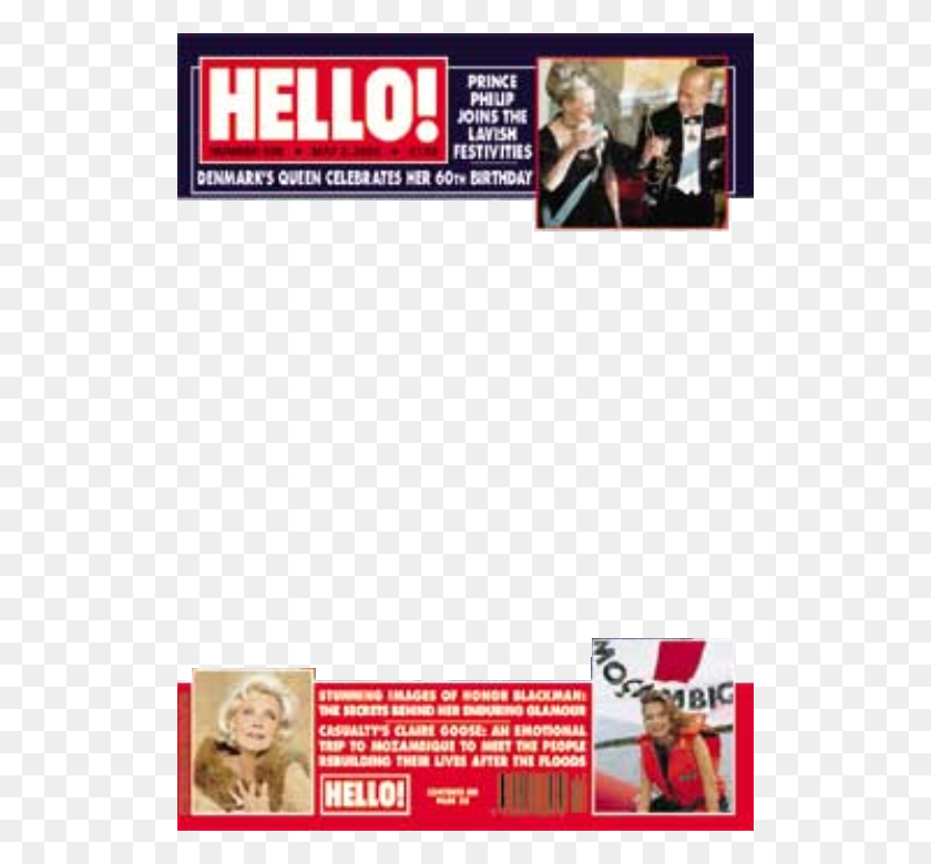 520x720 Hello Magazine Magazine Overlays, Person, Human, Label HD PNG Download