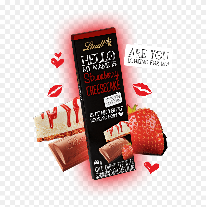 573x787 Hello My Name Is Strawberry Cheesecake Hello Chocolate Strawberry Cheesecake, Advertisement, Poster, Flyer HD PNG Download