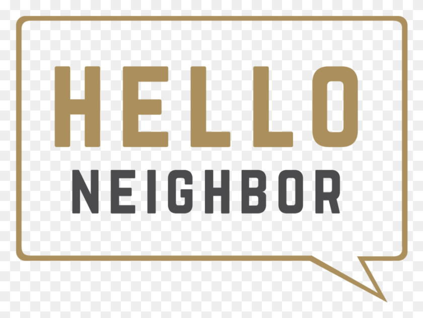 865x636 Hello Neighbor Tan, Text, Word, Number HD PNG Download