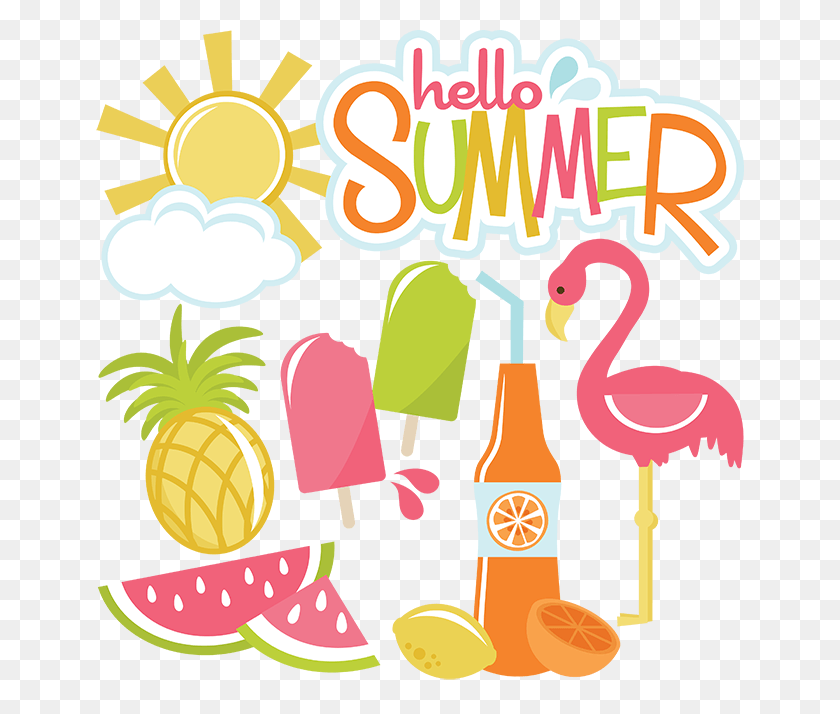 648x654 Hello Summer Svg Files For Cutting Machines Sun Svg, Graphics, Text HD PNG Download