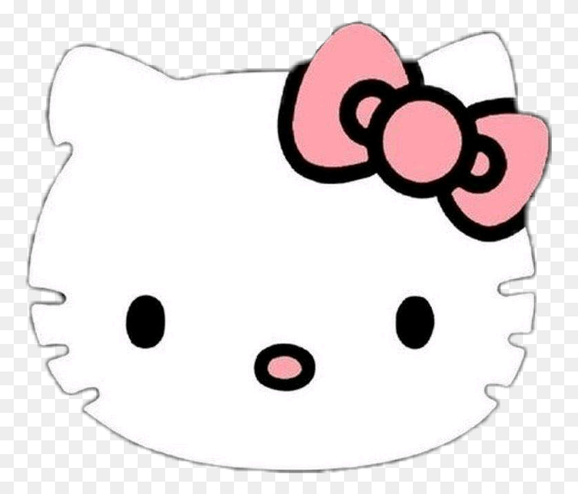 765x658 Descargar Png Hellokitty Sticker Iphone Lindo Hello Kitty, Texto, Word, Sonajero Hd Png