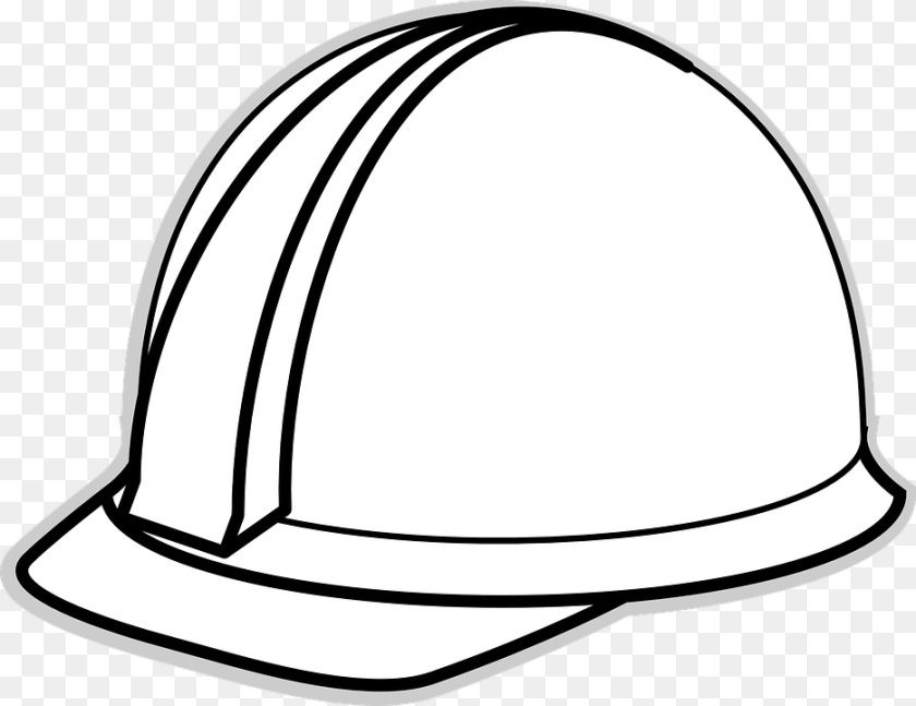 935x720 Helmet Clipart Construction Worker Hard Hat Coloring Page, Clothing, Hardhat, Baseball Cap, Cap Transparent PNG