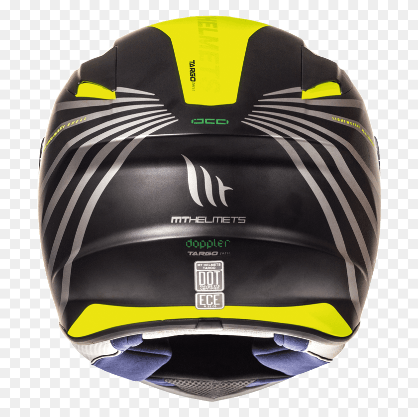 692x778 Helmet Mt Targo Doppler Yellow Fluor Motorcycle Helmet, Clothing, Apparel, Crash Helmet HD PNG Download