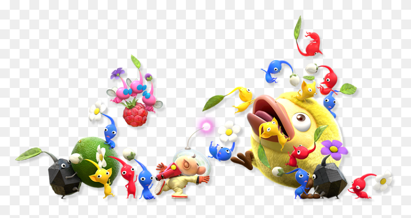814x403 Help Captain Olimar In This Charming Side Scrolling Hey Pikmin, Angry Birds, Graphics HD PNG Download