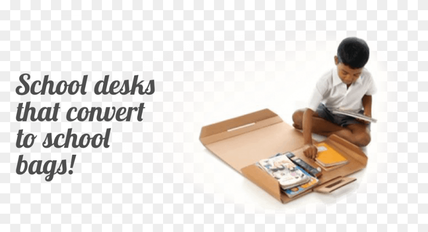 984x500 Helpdesk Is A Portable Desk And School Bag Made Out Sitting, Person, Human, Face HD PNG Download