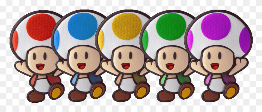 1253x485 Helpers Super Paper Mario Cartoon, Plush, Toy, Sweets HD PNG Download