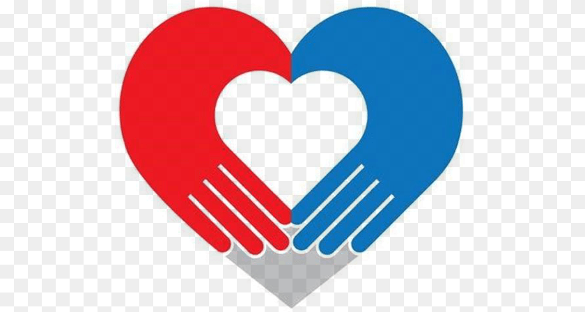 513x448 Helping Hands And Caring Hearts Of America Helping Hands And Caring Hearts, Heart, Logo, Symbol Transparent PNG