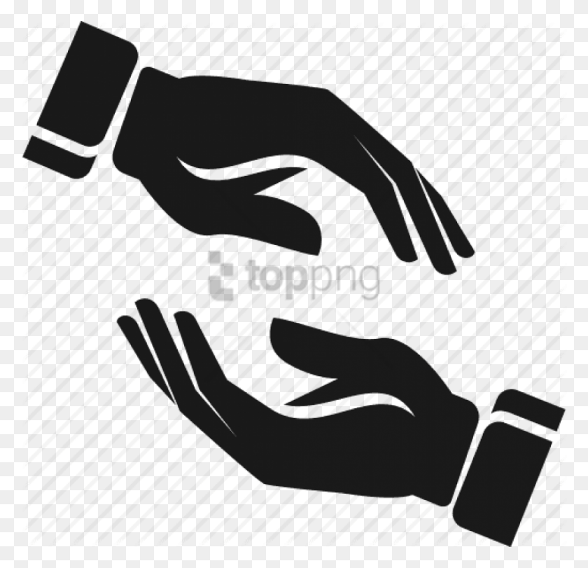850x819 Helping Images Background Hand In Hand Icon, Hook, Stencil, Claw HD PNG Download