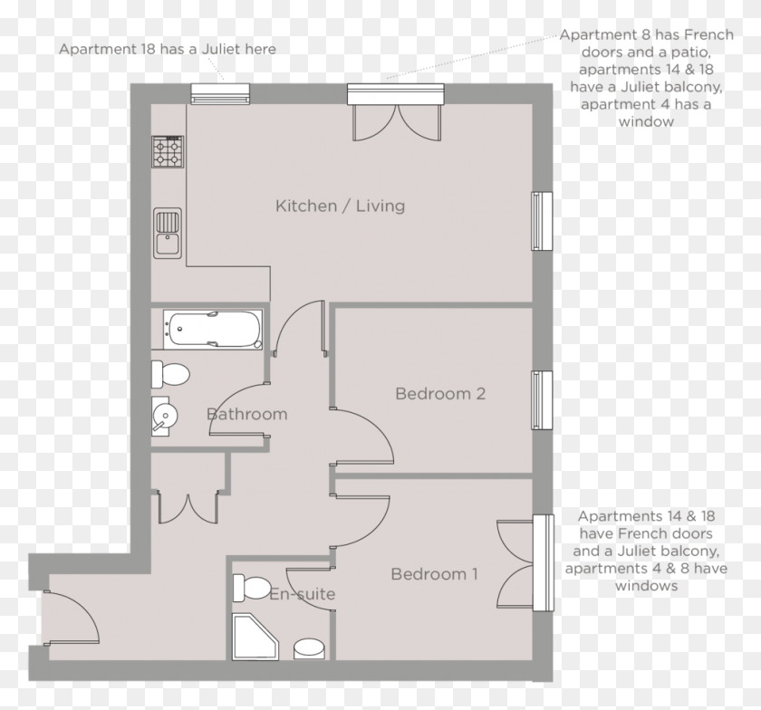 963x894 Hemingway Court Plans The Austen Floor Plan, Floor Plan, Diagram, Plot HD PNG Download